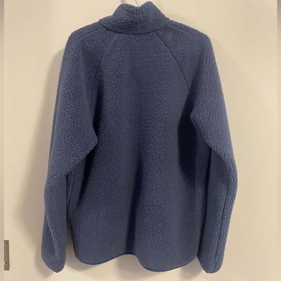 Men’s Columbia Fuzzy Sweater / Jacket in Blue - Picture 2 of 4
